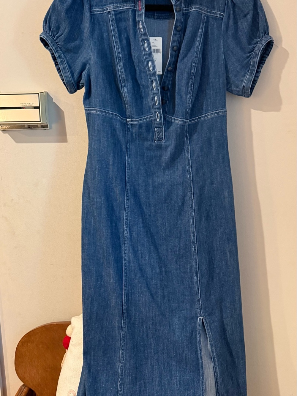 Anthropologie Denim Midi Dress - Blue